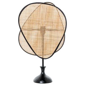 Abajur de mesa em rattan, 1x27 cm, lâmpada de 40 w não incluída.