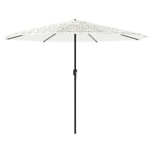 Helloshop26 - guarda-sol retangular - 324 x 324 x 247 cm - cinzento