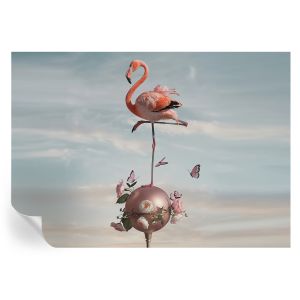 Papel de parede vinílico flamingo elegante 208x146 tulup