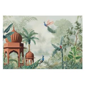 Papel de parede tnt 250x250 jardins do pavão tulup