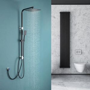 Coluna de duche sem misturadora 2 funções conjunto de duche em aço inox com