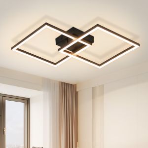 Nettlife luz de teto LED quarto luz de teto 24w lâmpada sala estar branco