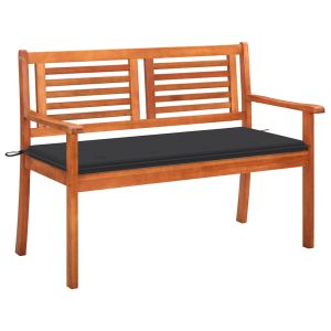 Banco de jardim 2 lugares c/ almofadão 120 cm eucalipto maciço pbk525369