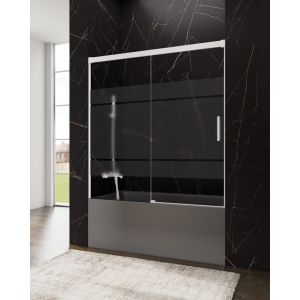 Resguardo banheira frontal+deslizante basic 165-170cm serigrafado branco