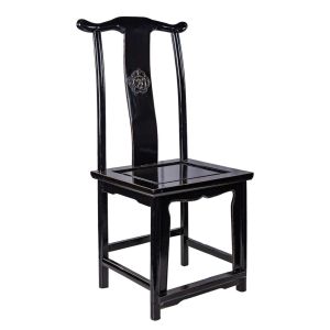 Cadeira de madeira preta 49x42x119/48