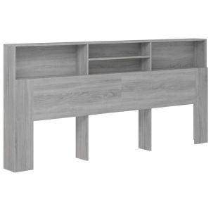 vidaXL mueble cabecero color gris sonoma 220x19x103,5 cm