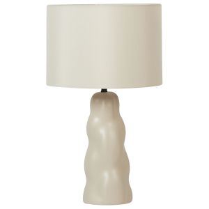 Candeeiro de mesa vilar cerâmica creme