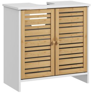 Móvel para lavatório 60x30x60 cm bambu e mdf multicolor Homcom