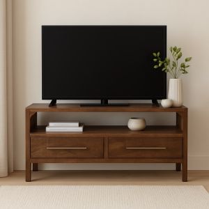 Artisan Furniture Móvel de TV Arc Line em Madeira Maciça