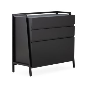 Cômoda 108x46x98 em madeira preta