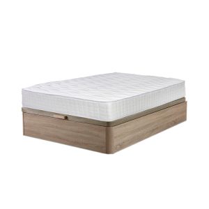 Sommier atenas carvalho 150x190cm + colchão viscoelástico top 28cm