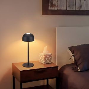 Nettlife lâmpada de mesa preto 9x9