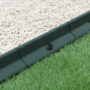 Bordas de grama verde flexível fronteiras do jardim finh
