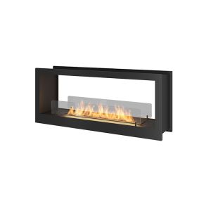 2side - biofireplace dupla face lareira embutida bioetanol 120 cm