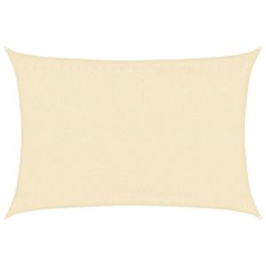 vidaXL toldo de vela crema hdpe 160 g/m² 3,5x5 m