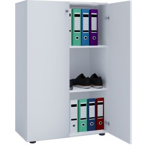 Gabinete de oficina lona blanco an. 70 x al. 111 x p. 38 cm