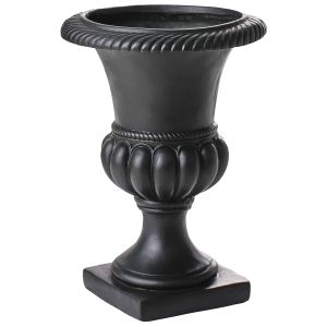 Vaso kair 42 cm cerâmica cinzento grafite