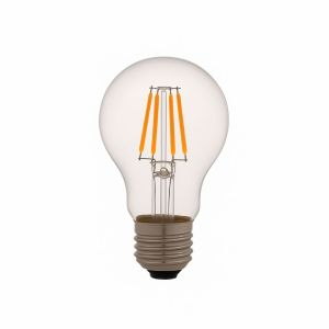 Lâmpada LED a60 E27 filamento 6w 650lm. Luz quente 2700k
