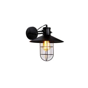 Aplique de parede vintage metálico E27 60w cor preto ø32x37x27,5cm edm