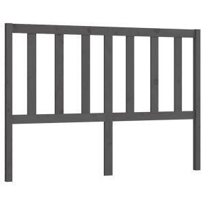 vidaXL cabecero de cama madera maciza de pino gris 166x4x100 cm