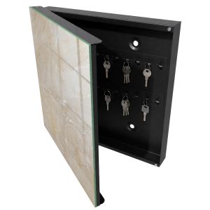 Organizador de chaves de parede 30x30x5, abertura à esquerda tulup