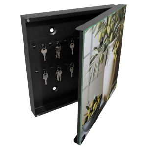 Caixa para chaves moderna 30x30x5, abertura à direita tulup