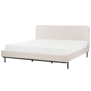 Cama tecido corio 180 x 200 cm creme claro