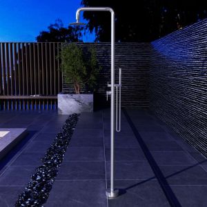 Chuveiro para piscina florida em aço inox | poolimex