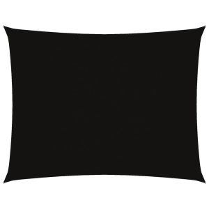 vidaXL toldo de vela rectangular tela oxford negro 3x4 m