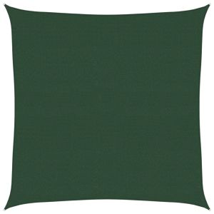 vidaXL toldo de vela verde oscuro hdpe 160 g/m² 4,5x4,5 m