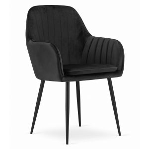 Valora lugo veludo preto ergonômica sala de estar