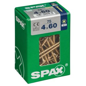 Vis - spax - tête fraisée - aço - diâmetro 4 mm - comprimento 60 mm - lote