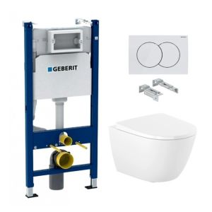 Pack geberit duofix + sanita roca ona 53 + delta 01 branco