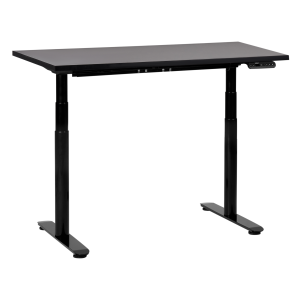 Secretária de pé ajustável eletricamente destinas 120 cm 72 cm preto