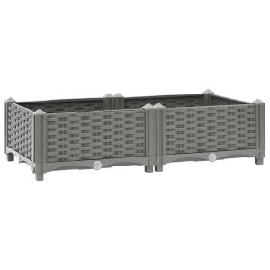 vidaXL arriate polipropileno 80x40x23 cm