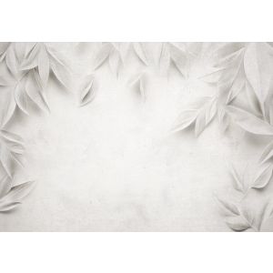 Papel de parede folhas 400x280 fotomurais quarto não tecido