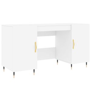 Secretária 140x50x75 cm derivados de madeira branco