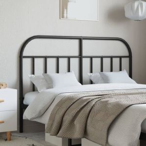 Cabeceira de cama 140 cm metal preto wgo3696