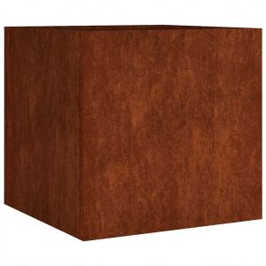 vidaXL jardinera de acero corten 40x41x40 cm