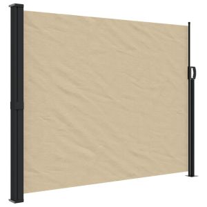 Toldo lateral retrátil 160x500 cm bege