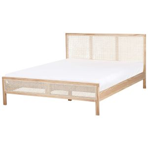 Cama madeira de pinho salernas 160 x 200 cm castanho claro