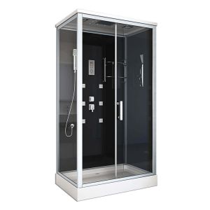 Cabina de ducha con iluminación LED wave xl - 120 x 80 cm
