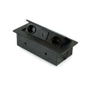 Emuca multiconector atom 26 lite para escritório, 225x111mm, pintado