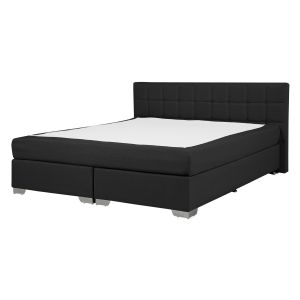 Cama continental tecido admiral 140 x 200 cm preto