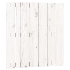 vidaXL cabecero de cama pared madera maciza pino blanco 82,5x3x90 cm