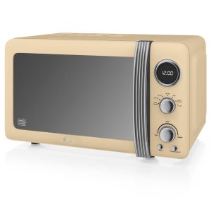 Retro Microondas Digitais 20L, 5 Níveis de Potência  swan sm22030cneu 800w