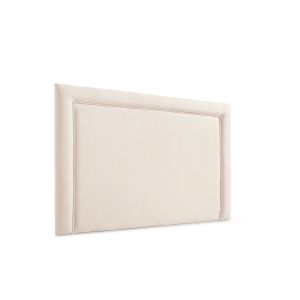 Cabeceira estofada regina aqualine 220x115x5 cm - bege - moonia