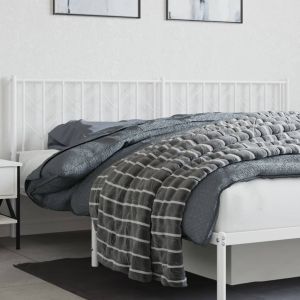 Cabeceira de cama 193 cm metal branco ptob3180