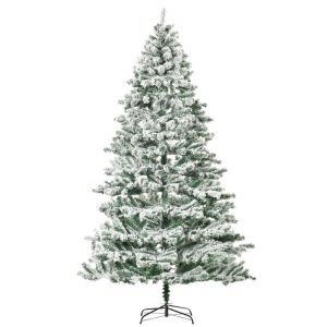Árvore de natal ø140x225 cm PVC, metal bicolor Homcom, casa - natal
