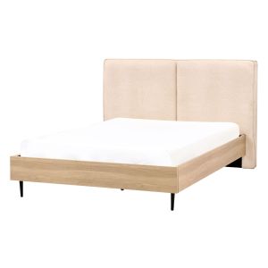 Cama bouclé izernore 140 x 200 cm creme